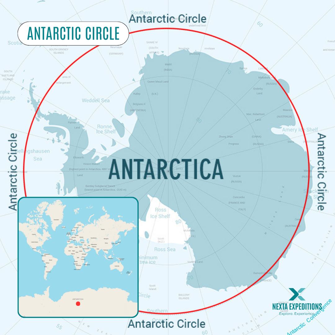 Antarctic Circle - maps - Nexta Expeditions